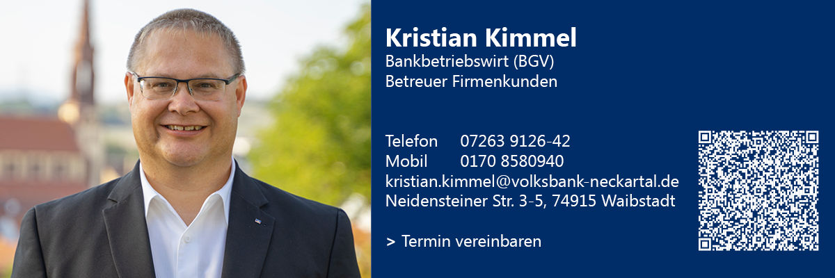 Kontakt Kristian Kimmel - Betreuer Firmenkunden