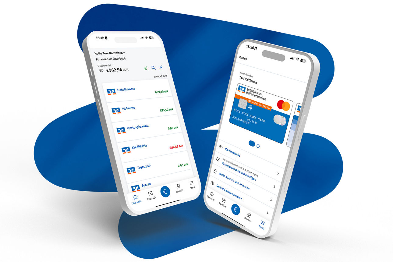 Handy mit Banking-App
