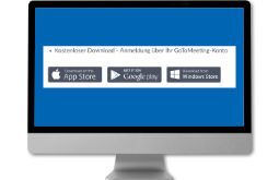 Bild von einem Computer mit App Stores