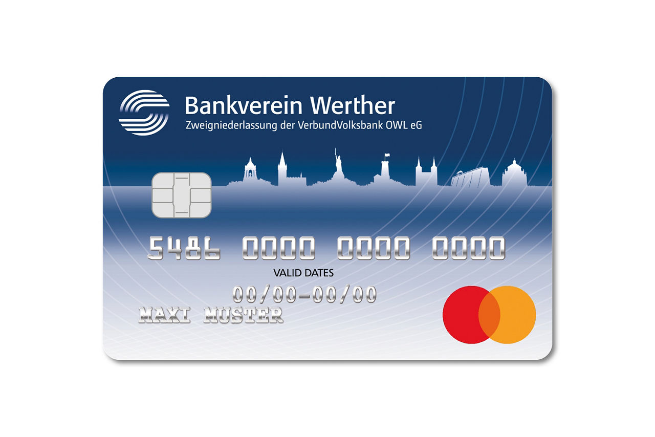 MasterCard im Design vom Bankverein Werther