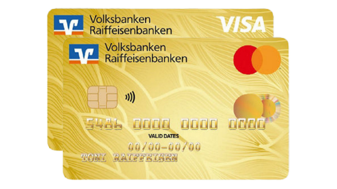 Kartenabbildung der BusinessCard Gold von Mastercard und Visa Kartenabbildung der BusinessCard Gold von Mastercard und Visa