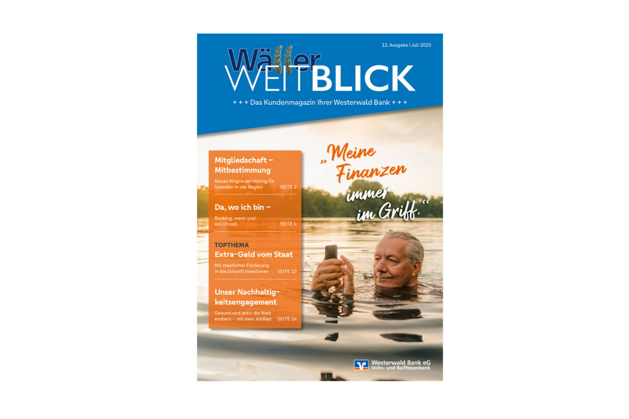 Titelbild des Kundenmagazins Ausgabe Juli 2025