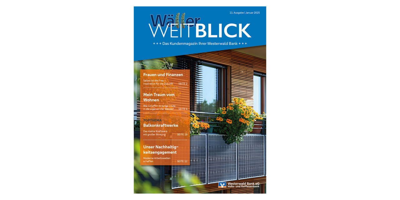 Titelbild des Kundenmagazins Ausgabe Janaur 2025