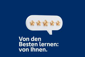 Bild mit Aufschrift: Von den Besten lernen: Von Ihnen