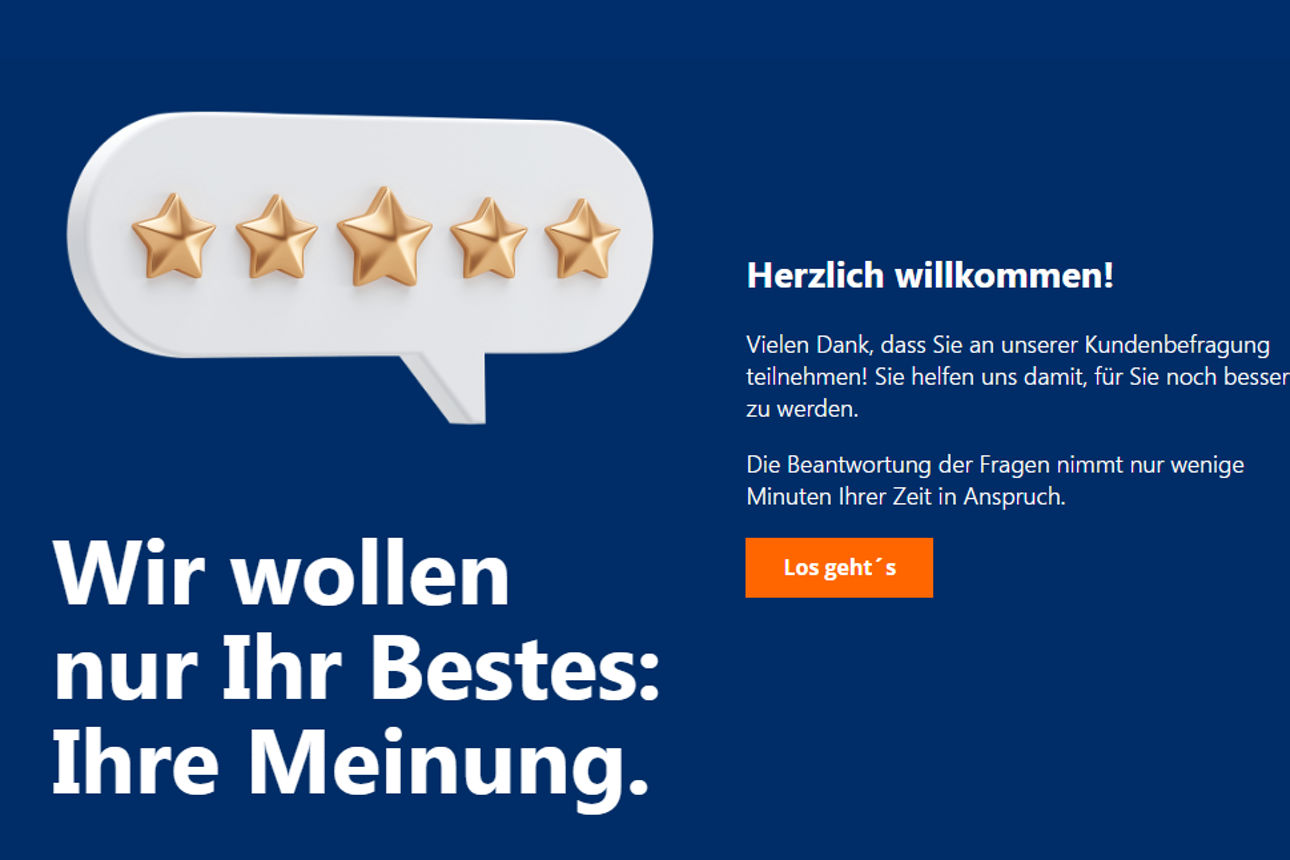 Kundenzufriedenheitsumfrage