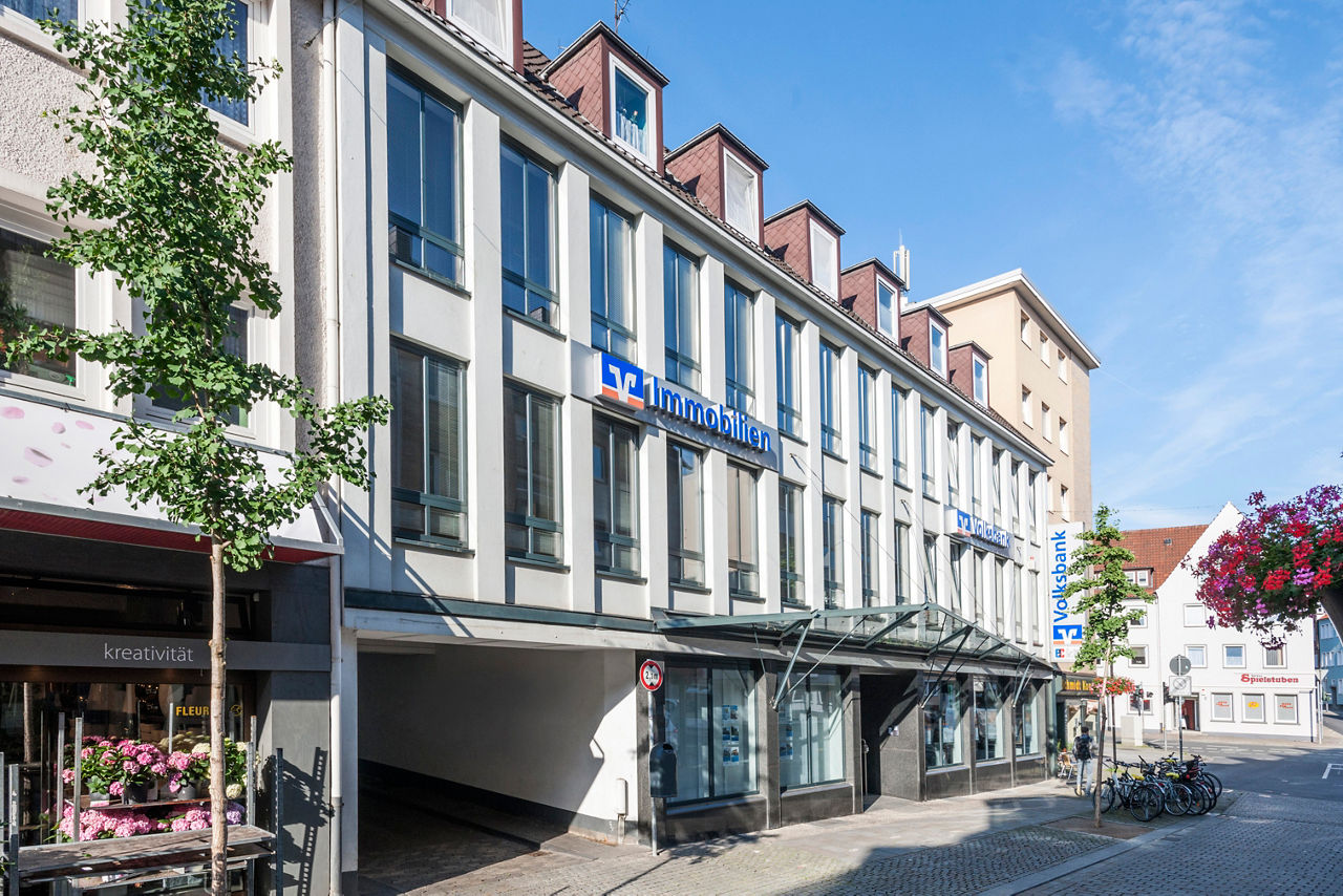 Außenansicht der SB-Geschäftsstelle Kurzer Hagen