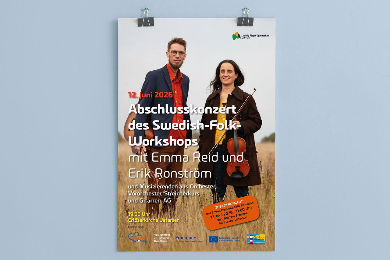 Poster vom Abschlusskonzert des Swedish-Folk-Workshops