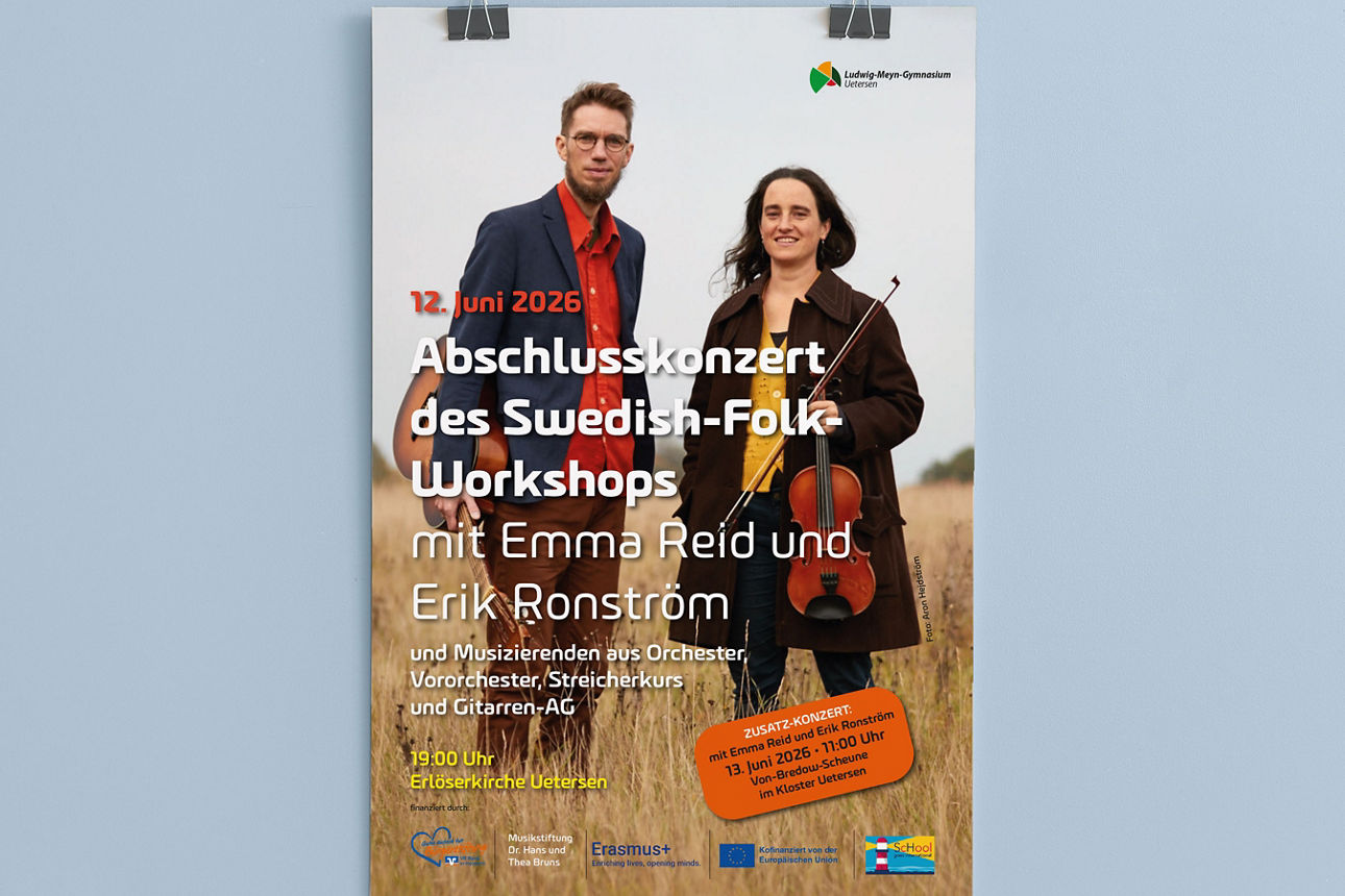 Poster vom Abschlusskonzert des Swedish-Folk-Workshops
