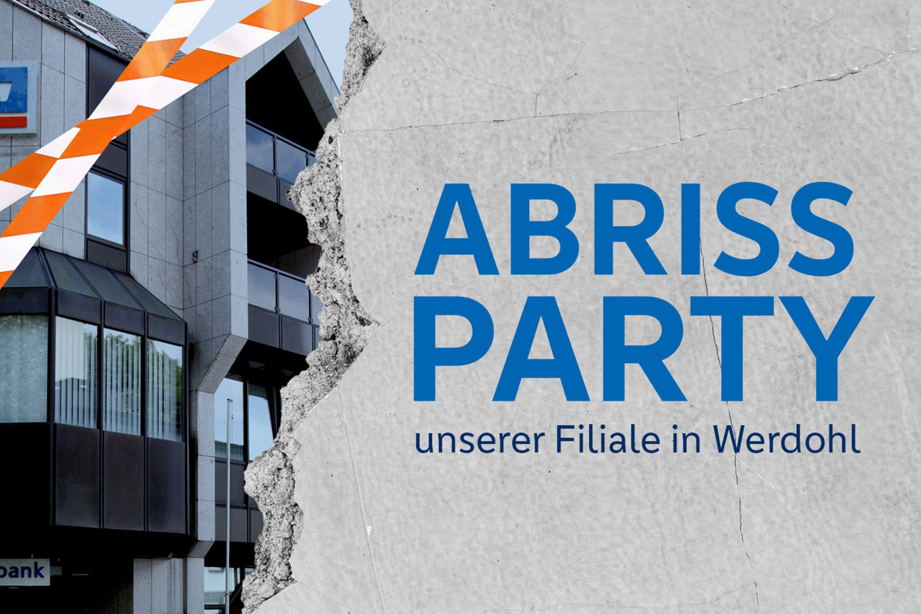 Plakat Abrissparty Filiale Werdohl