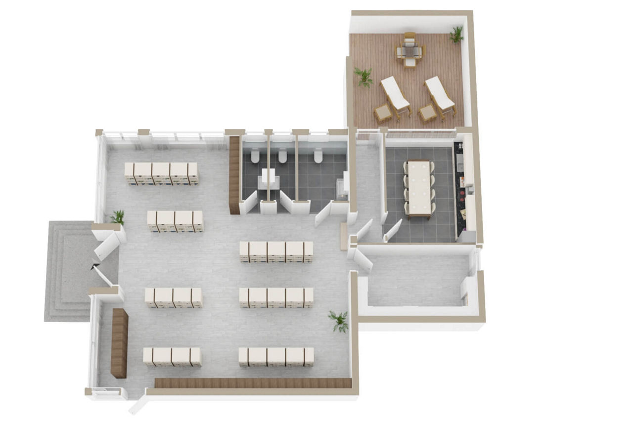 Grundriss Gewerbeeinheit 1