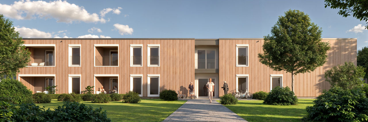 Blick auf Betreutes Wohnen Landhaus Mühlberger Hof