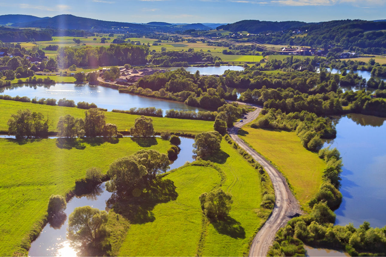 Landschaftsbild in der Nähe von Maineck