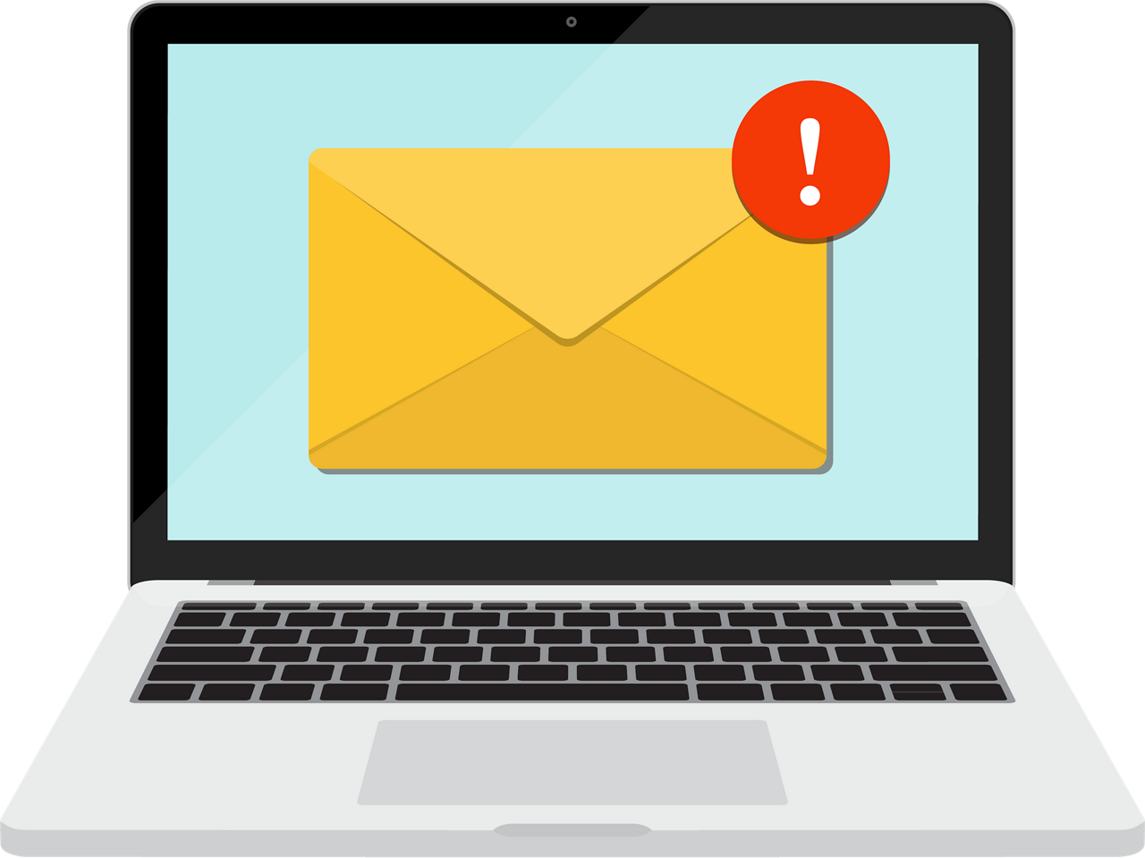 Illustration eines Laptops