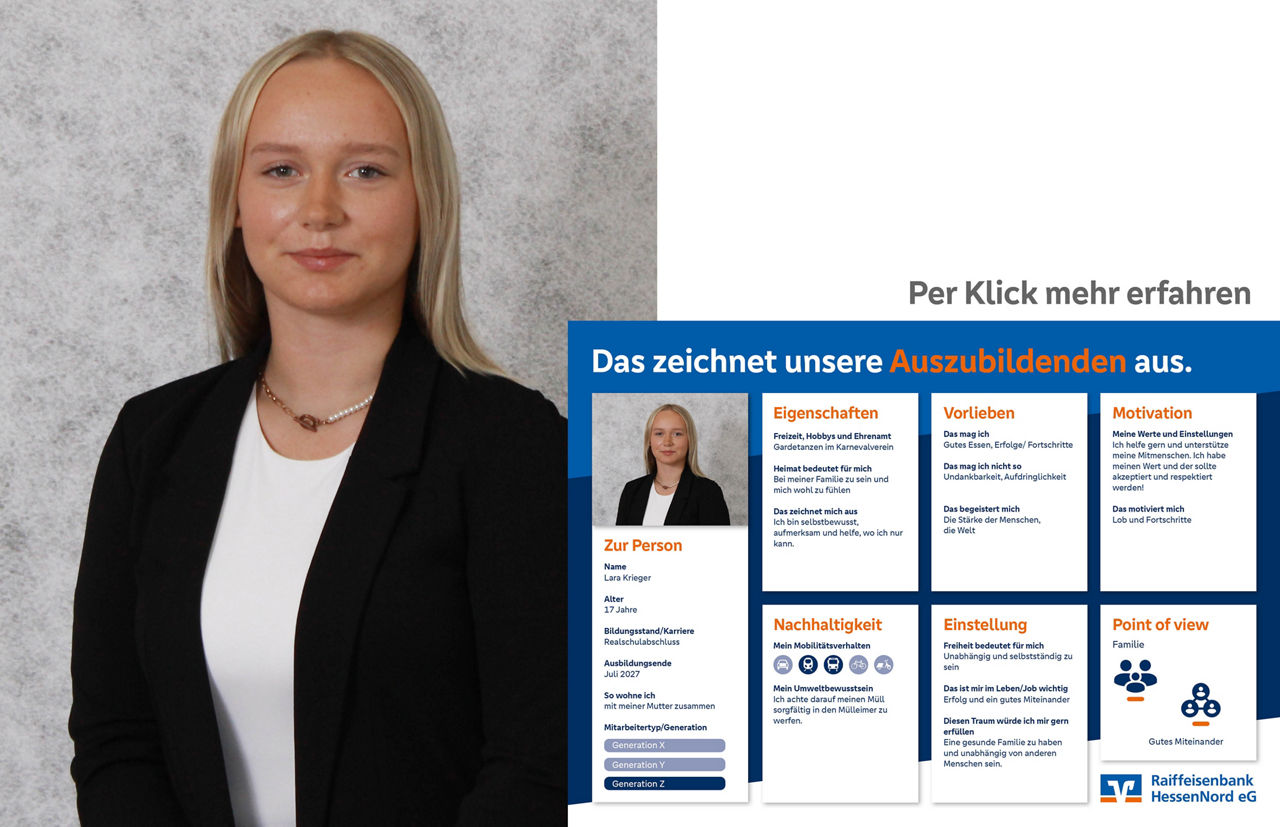 Lara Krieger mit ihrem Azubi-Bogen