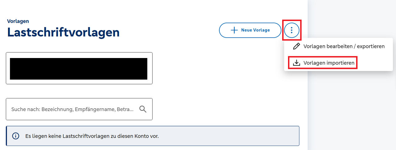 Screenshot_OnlineBanking_Lastschriftvorlagen