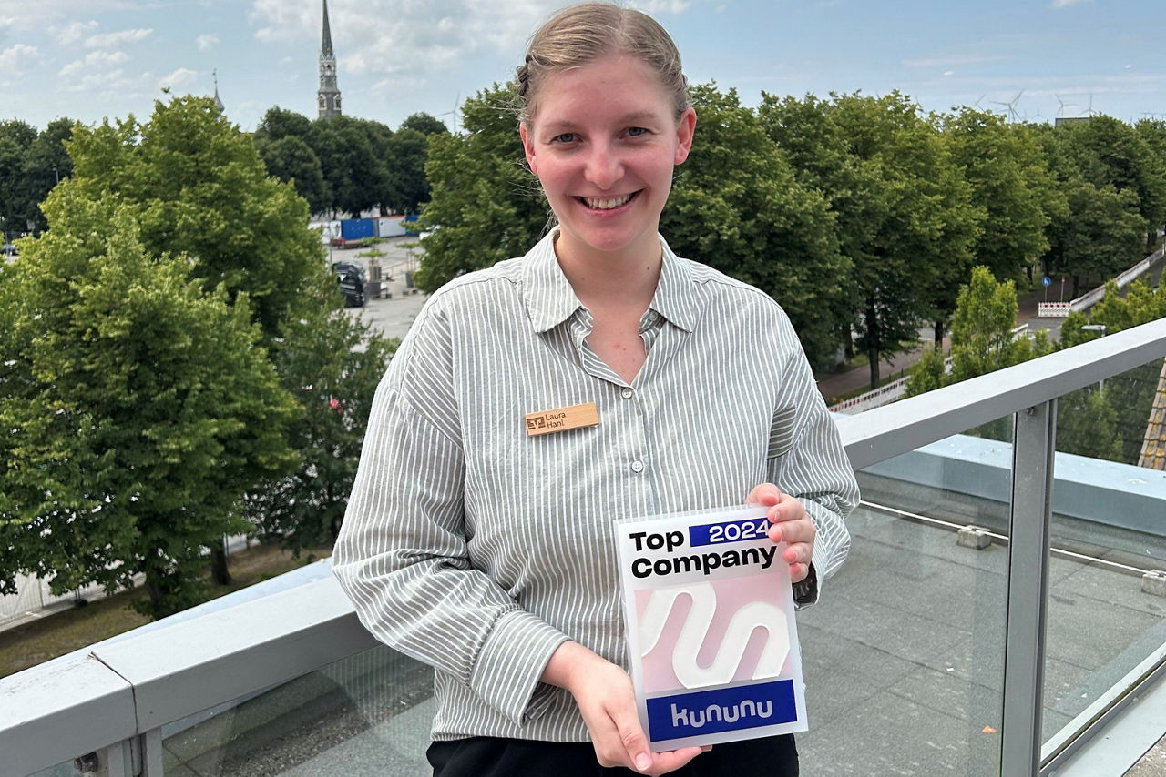 Laura mit dem Top Company Award 2024
