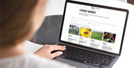 Laptop mit Vorschau der Website Naturpark Habichtswald Lecker Herbst