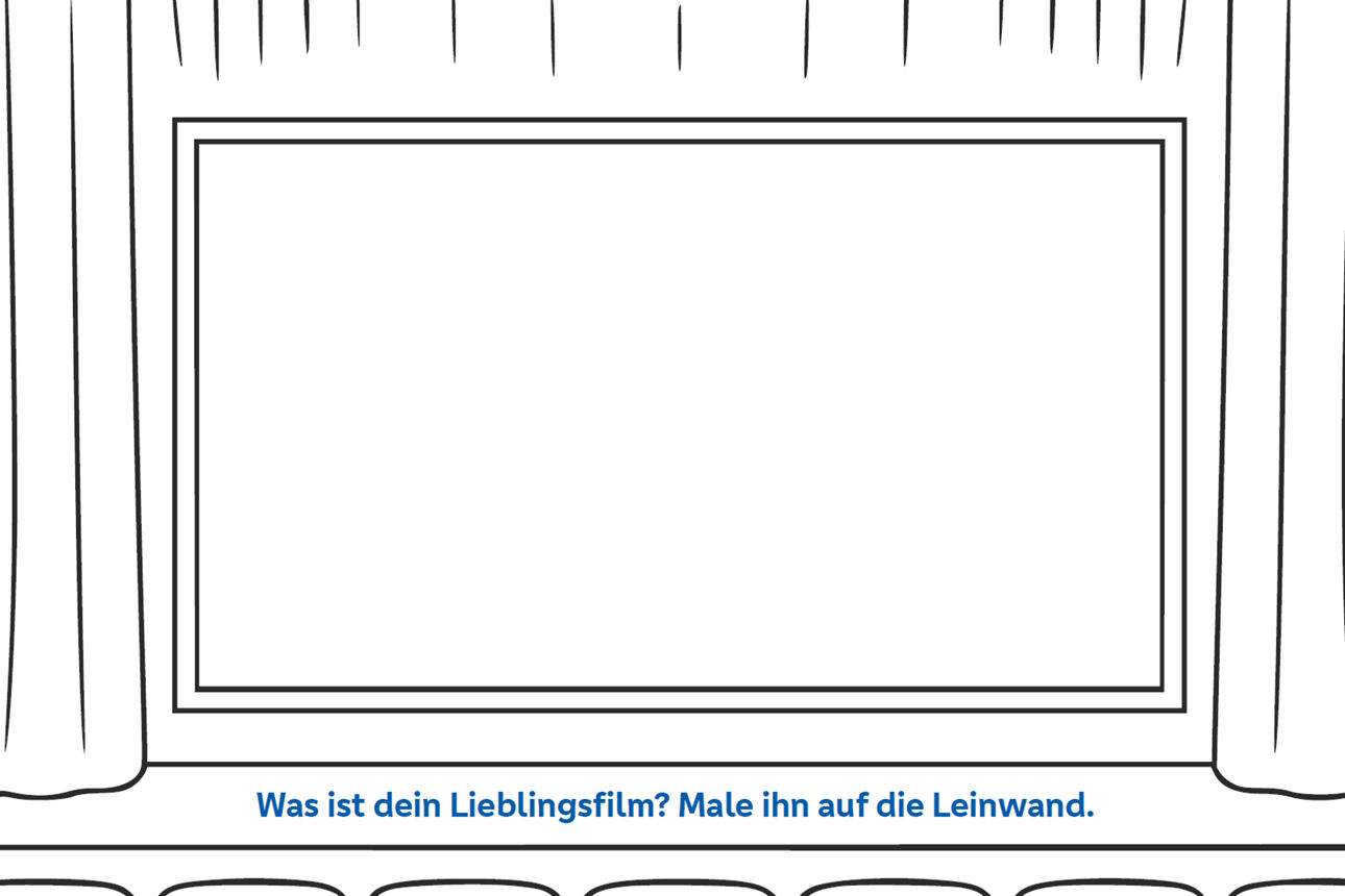 Ausmalbild Leinwand