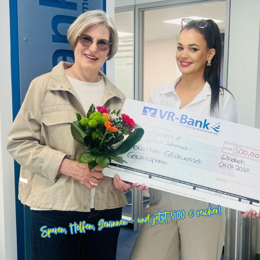 Sparen, Helfen, Gewinnen – und jetzt 500 € reicher!