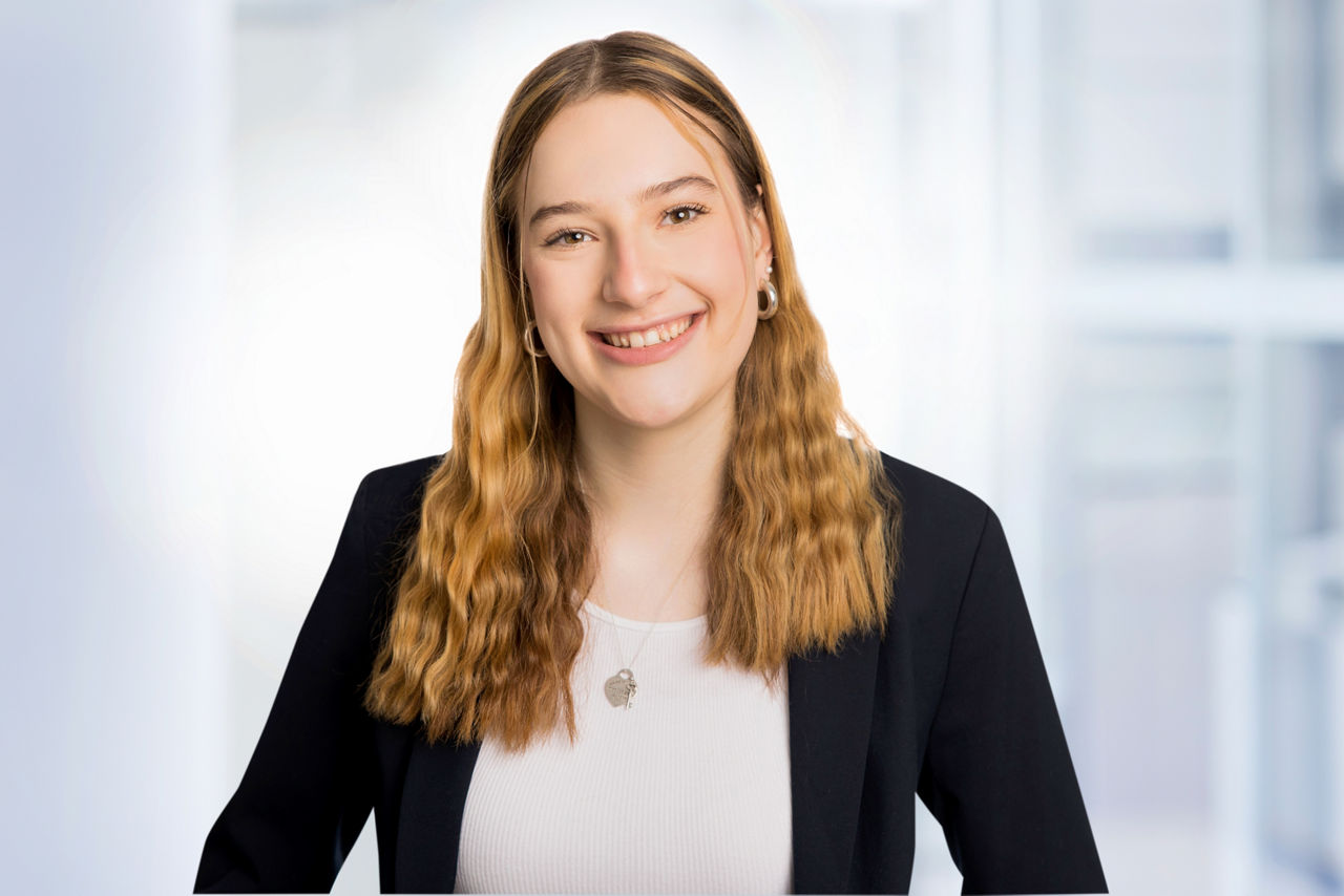 Portrait zeigt Leonie Gerber, Auszubildende