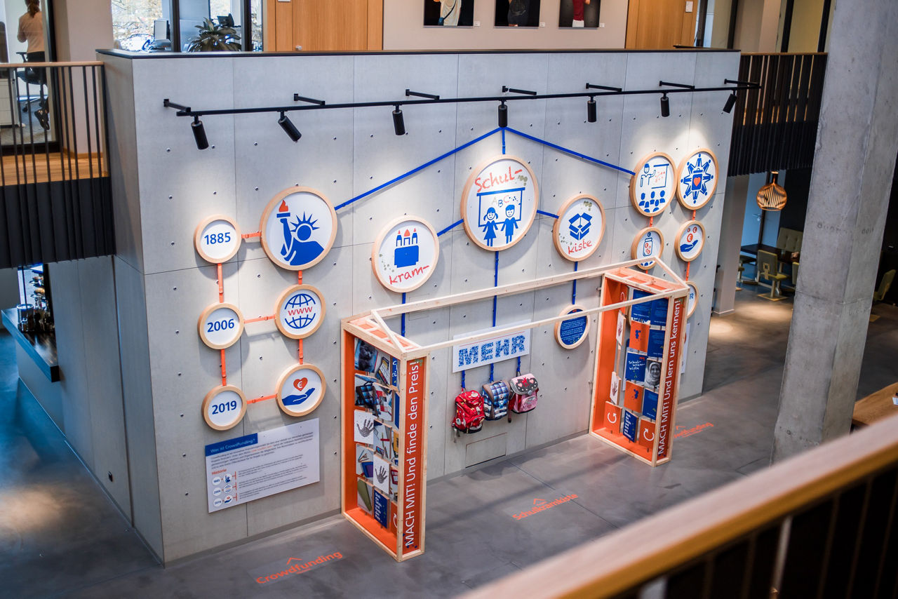 Volksbank-Lobby Ausstellung Mensch, Bielefeld