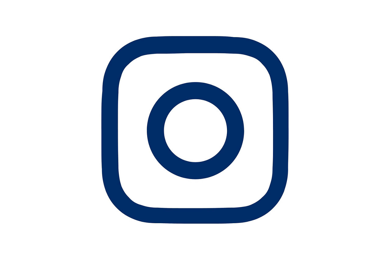 Instagram Logo in Blau