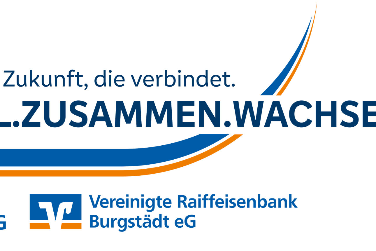 Text "Nähe, die bleibt. Zukunft, die verbindet. REGIONAL:ZUSAMMEN:WACHSEN"