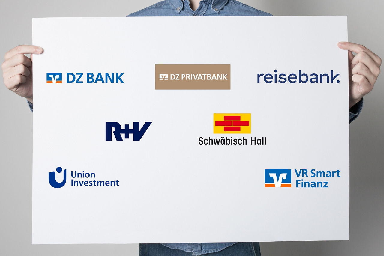 Logos der Unternehmen in der Genossenschaftlichen FinanzGruppe