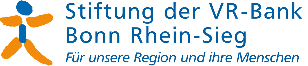 Logo und Schriftzug der Stiftung der VR-Bank Bonn Rhein-Sieg eG