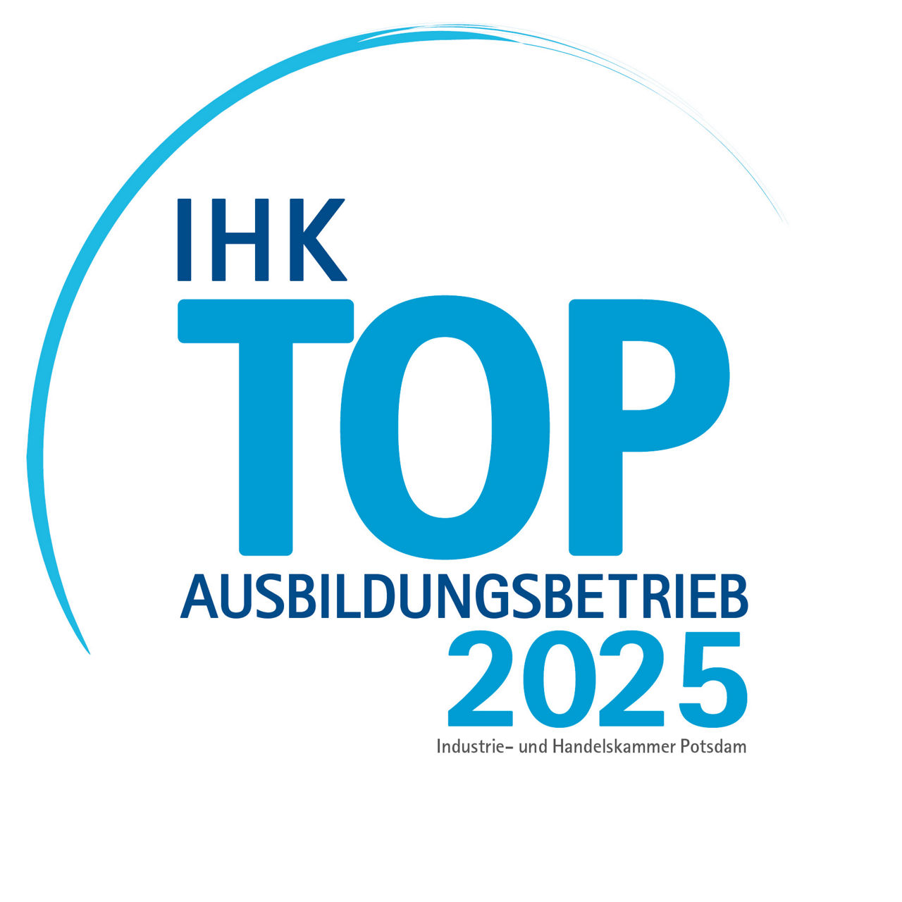 Logo TOP Ausbildungsbetrieb 2025 mit IHK-Zeile