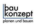Logo Firma baukonzept Schwarze Schrift auf weißem Hintergrund