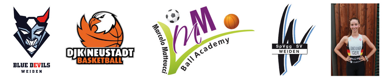 Logos_Vereine_Aktionstags_Blue-Devils_DJK-Neustadt-Basketball_BallandSports-Academy_SpVgg-Weiden_Marlene-Gomez-Goeggel