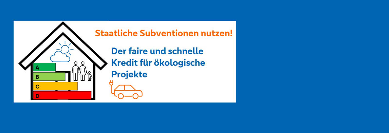 Ein Haus mit Energieeffizienzklassen von A bis D