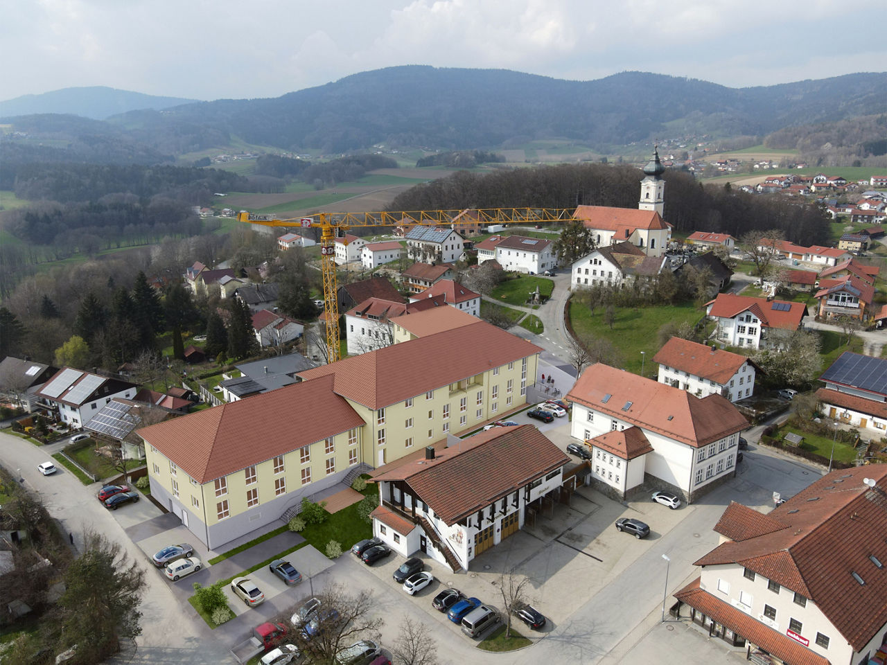 Luftbild von Lalling in Niederbayern