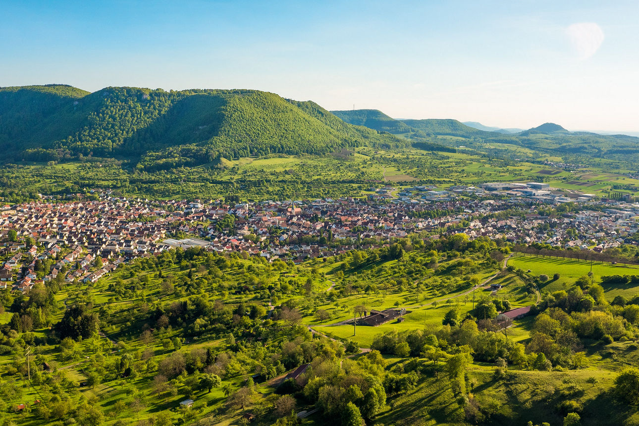 Luftbild von Dettingen