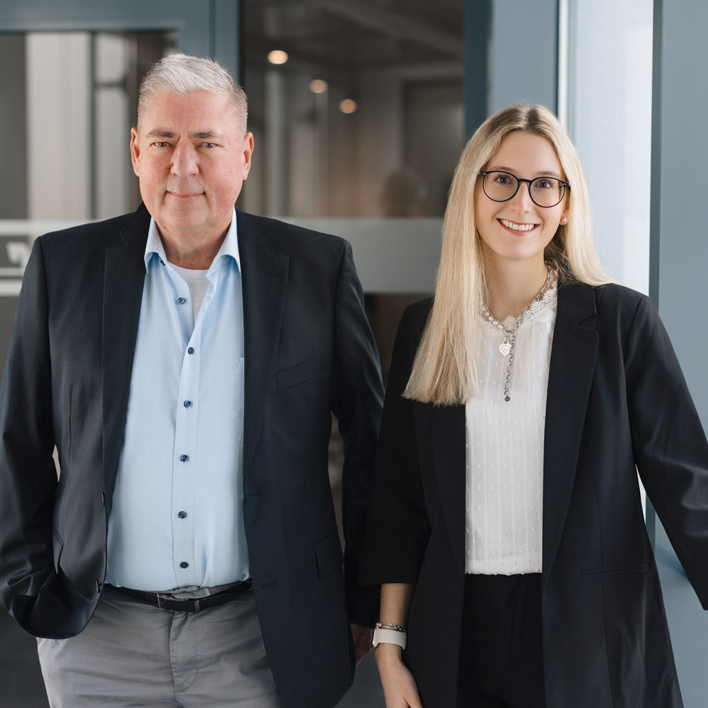 Mitarbeiterbild Team Firmenkundenberatung Klaus Locker und Chantal Poth