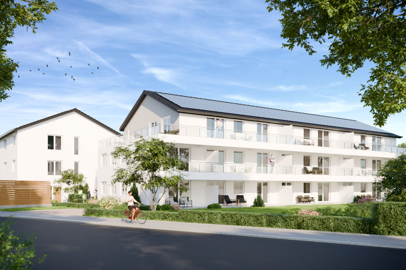 Modernes Mehrfamilienhaus 