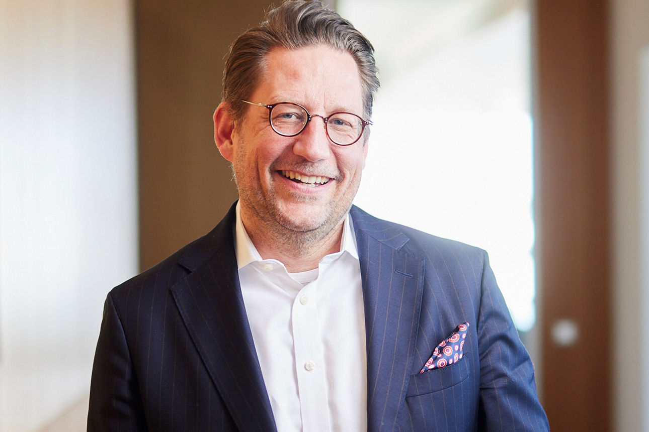 Bild des Vorstandsvorsitzenden der Volksbank pur, Matthias Hümpfner