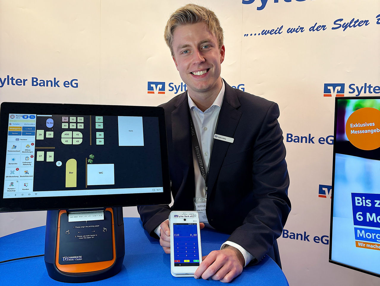 Illustration eines Kartenlesegeräts mit Karte