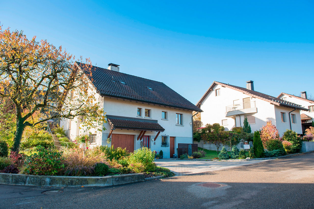 Ein Einfamilienhaus