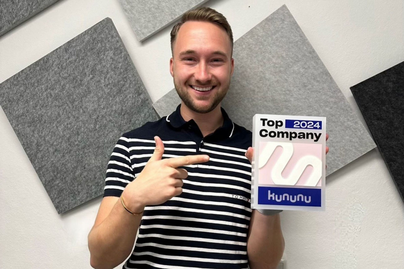 Marvin mit dem Top Company Award 2024