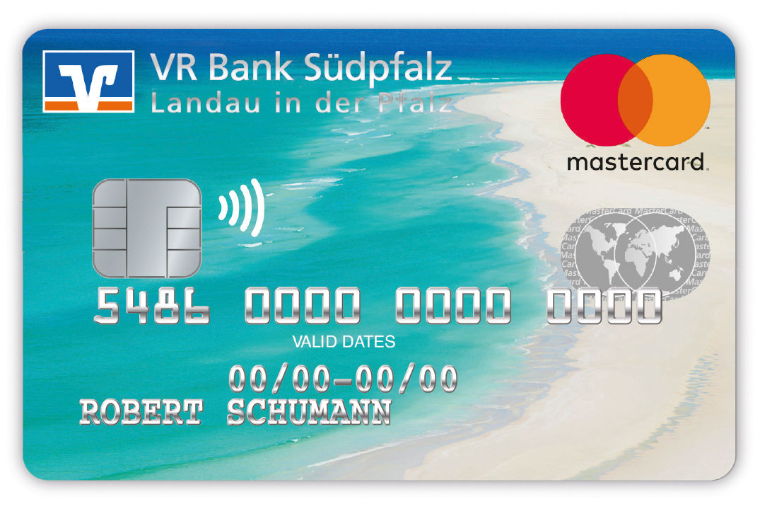 Motivansicht der DirectCard FUTURE mit Sandstrand 