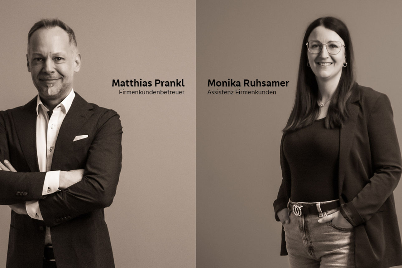 Unsere Mitarbeiter Matthias Prankl und Monika Ruhsamer