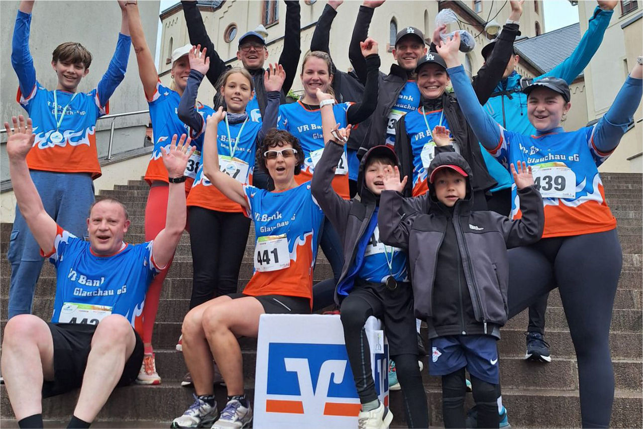 Gruppenbild in Meerane beim Meerathon