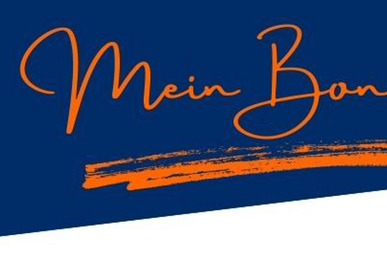 Schriftzug Mein Bonus