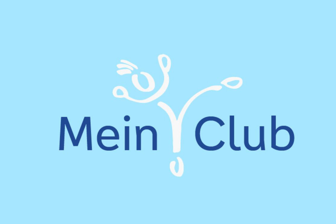 Symbol MeinClub auf blauem Hintergrund