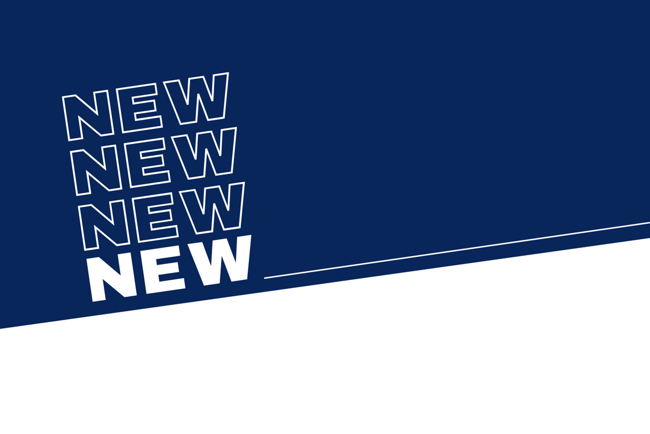 Blau-weißer Hintergrund mit Hinweis für News