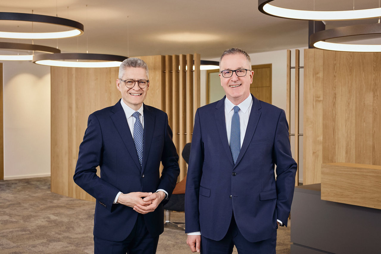 Vorstandsvorsitzender Stefan Hoffmann und Vorstandsmitglied Jörg Deutschmann
