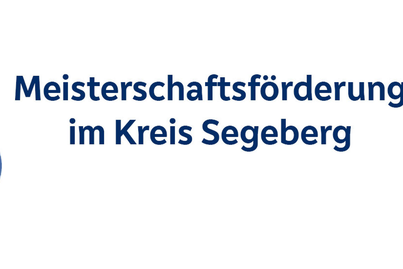 Logo des KSV und der Bürgerstiftung VR Bank in Holstein mit Text Meisterschaftsförderung im Kreis Segeberg