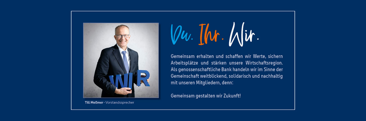 Bild mit Text aus dem Geschäftsbericht der VVR Bank
